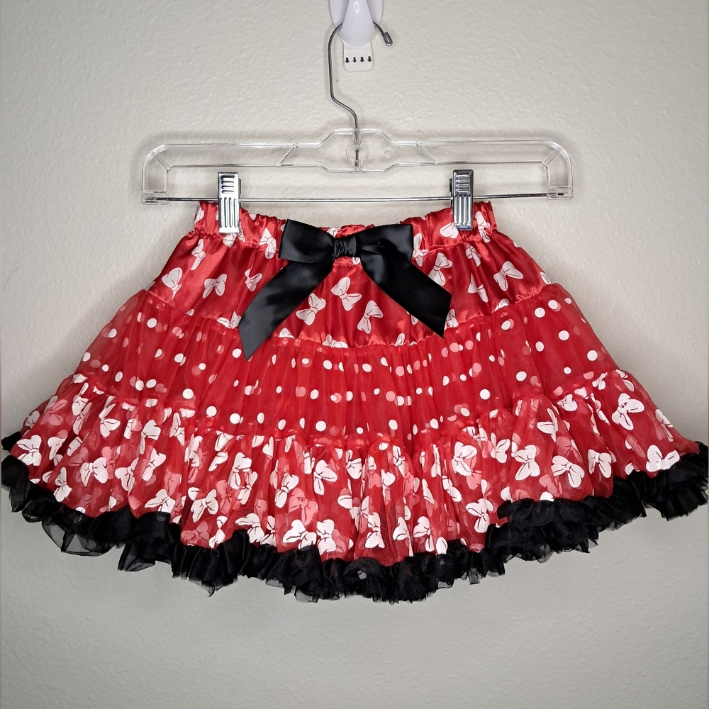 Disney Red and Black Minnie Mouse Skirt